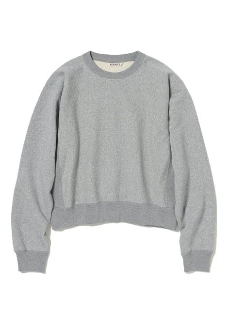 smooth soft bd sweatshirt woman grey AURALEE | A25SP05TUTOP GRAY